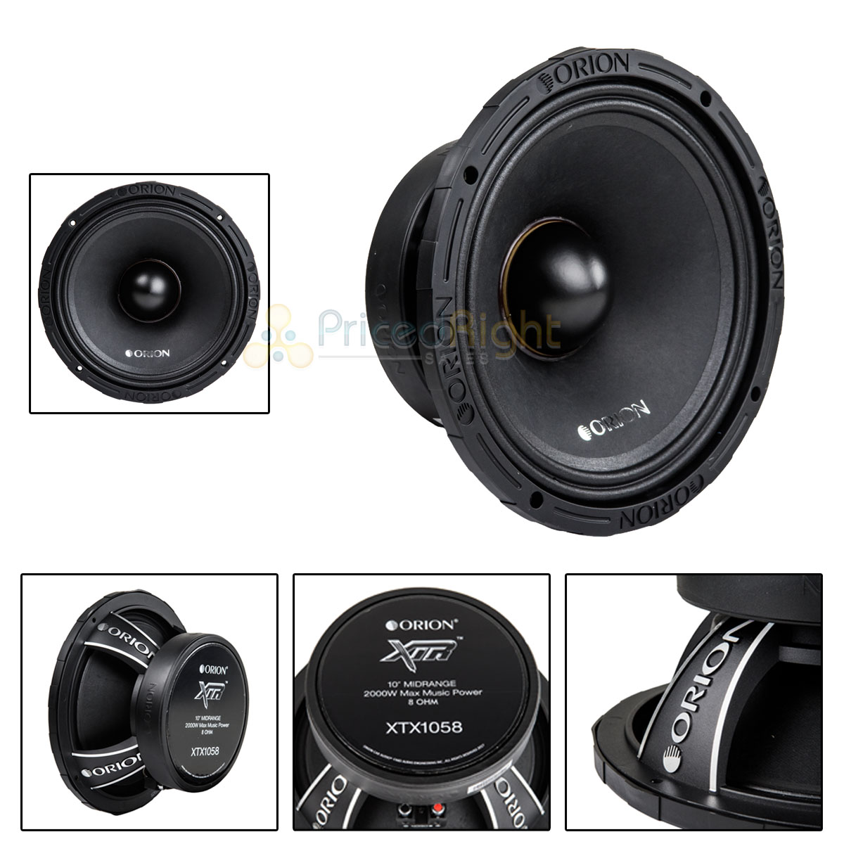 Orion Audio 10" High Efficiency Mid Range Speaker 2000 Watt 8 Ohm Loud